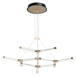 Люстра с геометрической конструкцией из вытянутых цилиндрических плафонов Hex Scaffold  варинант исполнения - 2 | Loft Concept в Тюмени