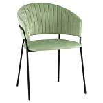 Стул в велюре фисташкового цвета Horizon варинант исполнения - 1 | Loft Concept в Тюмени