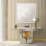 Консоль прямоугольная с основанием в виде расколотого камня Lapiaz варинант исполнения - 1 | Loft Concept в Тюмени