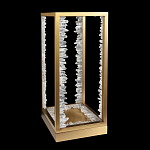 Настольная лампа прямоугольная с декоративными элементами в виде кристаллов Smooth Shine варинант исполнения - 2 | Loft Concept в Тюмени