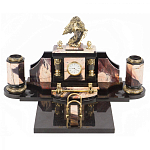 Настольный письменный набор из яшмы с декором в виде орла Manager Organizer варинант исполнения - 1 | Loft Concept в Тюмени