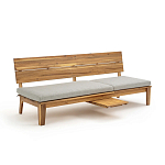 Садовый диван-трансофрмер Kate серый варинант исполнения - 6 | Loft Concept в Тюмени