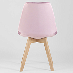 Стул с мягким велюровым сиденьем Arvika Pink варинант исполнения - 4 | Loft Concept в Тюмени