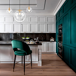 Подвесной светильник со стеклянным прозрачным плафоном в форме шара и золотыми металлическим акцентами 30 ClassiCon варинант исполнения - 6 | Loft Concept в Тюмени