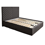 Кровать серая с подъемным механизмом Adelaide варинант исполнения - 1 | Loft Concept в Тюмени