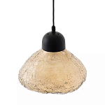 Подвесной светильник с янтарным фактурным плафоном Lamp with Frozen Glass Effect варинант исполнения - 2 | Loft Concept в Тюмени
