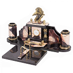 Настольный письменный набор из яшмы с декором в виде орла Manager Organizer варинант исполнения - 2 | Loft Concept в Тюмени