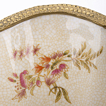 Ваза голубого цвета из фарфора с цветочным рисунком и бронзовой стрекозой Blue Garden варинант исполнения - 2 | Loft Concept в Тюмени