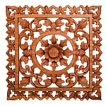 Панно из дерева квадратное Panel With Trees варинант исполнения - 1 | Loft Concept в Тюмени