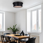 Потолочный светильник круглый черного цвета Modern Simple Ceiling Light варинант исполнения - 3 | Loft Concept в Тюмени