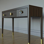 Дизайнерский Письменный стол Elsa Dreams Walnut с тремя ящиками варинант исполнения - 2 | Loft Concept в Тюмени