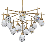 Люстра с хрустальными плафонами Esme Crystal Brass Chandelier варинант исполнения - 1 | Loft Concept в Тюмени