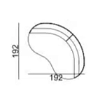 Двухместный диван Calypso варинант исполнения - 5 | Loft Concept в Тюмени