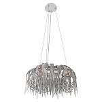 Люстра круглая подвесная с металлическими дугами и длинными цепочками 80 см Atlantis Chain варинант исполнения - 4 | Loft Concept в Тюмени