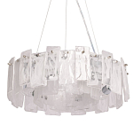 Люстра круглая с подвесными прямоугольными пластинами из стекла Glacier Panels варинант исполнения - 1 | Loft Concept в Тюмени