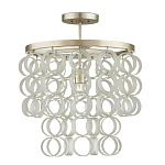 Потолочный светильник с каскадом из круглых декоративных колец Waterfall from the Rings варинант исполнения - 2 | Loft Concept в Тюмени
