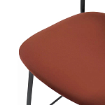Стул барный с широкой полукруглой спинкой Chair Smooth Shapes варинант исполнения - 5 | Loft Concept в Тюмени