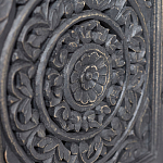 Деревянная ТВ-тумба из массива манго с резьбой Essua Grey Mango TV stand варинант исполнения - 2 | Loft Concept в Тюмени