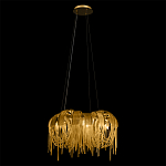 Люстра подвесная круглая с изогнутыми металлическими дугами и ниспадающими цепочками 65 см Atlantis Chain варинант исполнения - 3 | Loft Concept в Тюмени