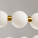 Люстра круглая с матовыми белыми шарами PEARLS Suspension варинант исполнения - 8 | Loft Concept в Тюмени