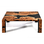 Кофейный Стол River in Autumn Elm Resin Coffee Table варинант исполнения - 1 | Loft Concept в Тюмени