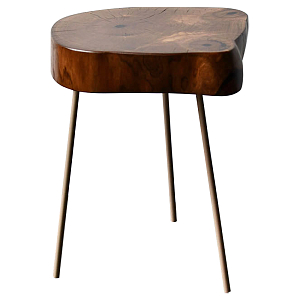Приставной стол Povey Industrial Metal Rust Side Table