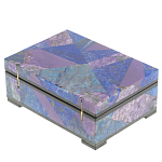 Шкатулка из натурального камня лазурит и чароит Stone Casket варинант исполнения - 4 | Loft Concept в Тюмени