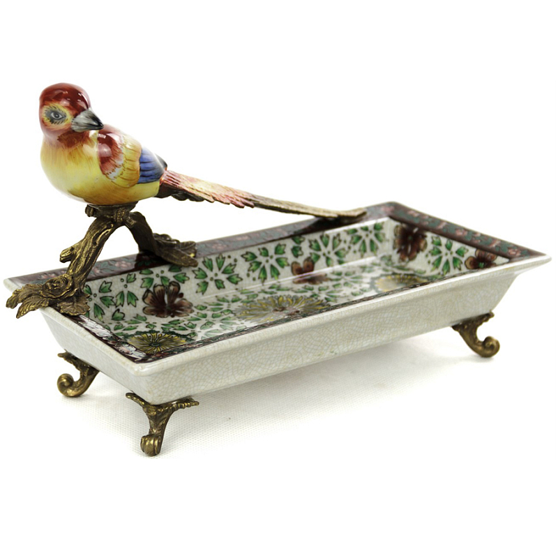 Блюдо Red Yellow Bird Мульти Бронза Блюдо Red Yellow Bird Мульти Бронза в Тюмени | Loft Concept