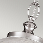 Подвесной светильник с прозрачным стеклянным плафоном в форме шара в современном стиле на цепи Feiss варинант исполнения - 4 | Loft Concept в Тюмени