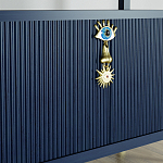 Стеллаж со стеклянными полками Elsa Dreams Blue варинант исполнения - 8 | Loft Concept в Тюмени