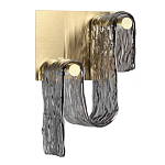 Бра волнистой формы из фактурного стекла Wave варинант исполнения - 1 | Loft Concept в Тюмени