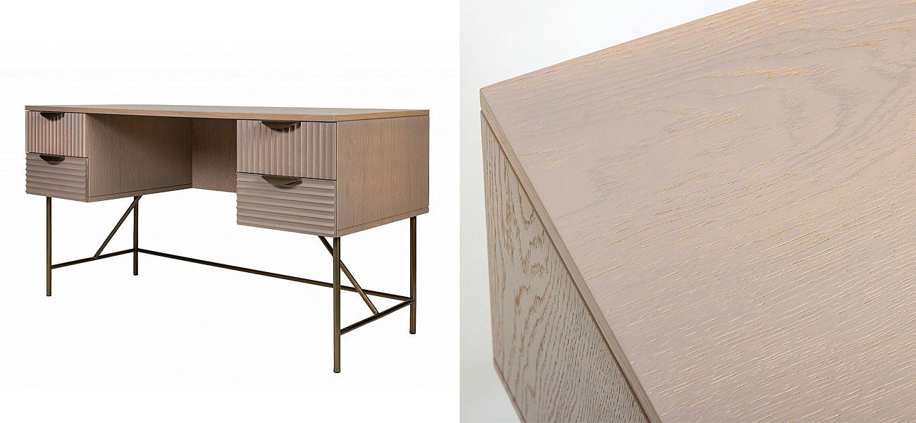 Рабочий стол Antique Order Бежевый Шпон Дуба Рабочий стол Antique Order Бежевый Шпон Дуба - Loft-Concept в Тюмени