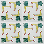 Плитка дизайнерская с рисунком Пина Колада варинант исполнения - 1 | Loft Concept в Тюмени