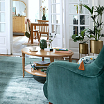 Кресло велюровое горчичного цвета Diaspro Mustard Armchair варинант исполнения - 8 | Loft Concept в Тюмени