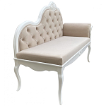 Рекомье со спинкой в стиле прованс Montmartre Provence Ottoman варинант исполнения - 4 | Loft Concept в Тюмени