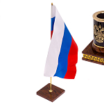 Настольный письменный набор с часами из природного камня обсидиана Royal Set варинант исполнения - 7 | Loft Concept в Тюмени