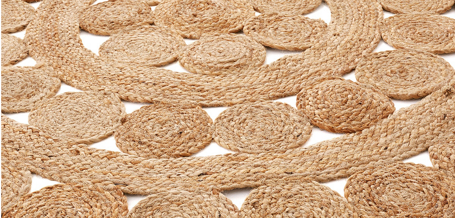Ковер Wicker Circles Carpet 100% джут Ковер Wicker Circles Carpet 100% джут - Loft-Concept в Тюмени