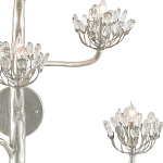 Бра серебряное в виде растения Silver Flower Glade варинант исполнения - 1 | Loft Concept в Тюмени