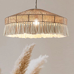 Люстра круглая плетеная с кисточками Dome Sun Glow варинант исполнения - 2 | Loft Concept в Тюмени