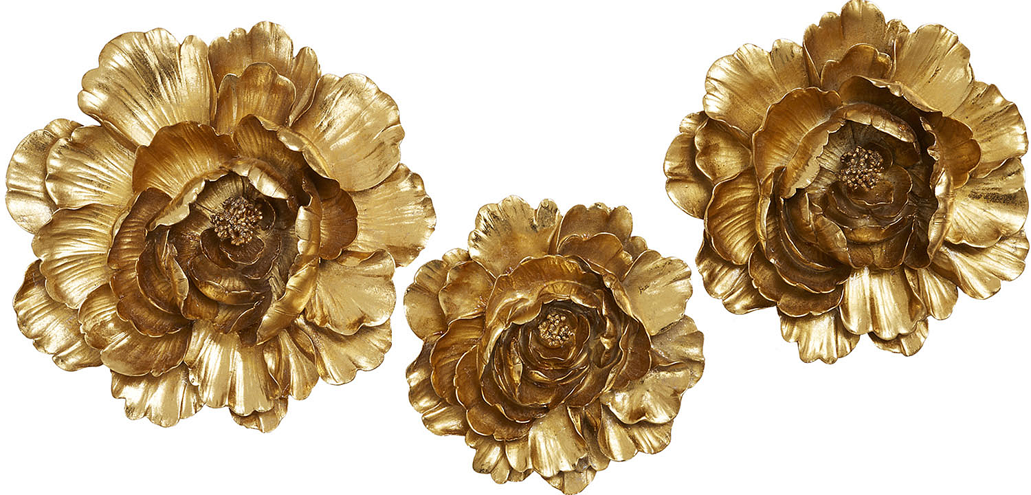Аксессуар на стену Decor Flowers Rose Hip gold Аксессуар на стену Decor Flowers Rose Hip gold - Loft-Concept в Тюмени