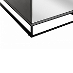 Двухдверный шкаф с зеркальными дверцами Strict Lines варинант исполнения - 4 | Loft Concept в Тюмени