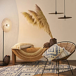 Чехол на подушку с узором в этно-стиле Blue Ikat варинант исполнения - 7 | Loft Concept в Тюмени