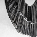 Зеркало в фактурной черной раме в современном стиле Black Maelstrom варинант исполнения - 2 | Loft Concept в Тюмени