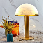 Настольная лампа c абажуром в форме купола из натурального камня  Heavenly Harmony варинант исполнения - 3 | Loft Concept в Тюмени