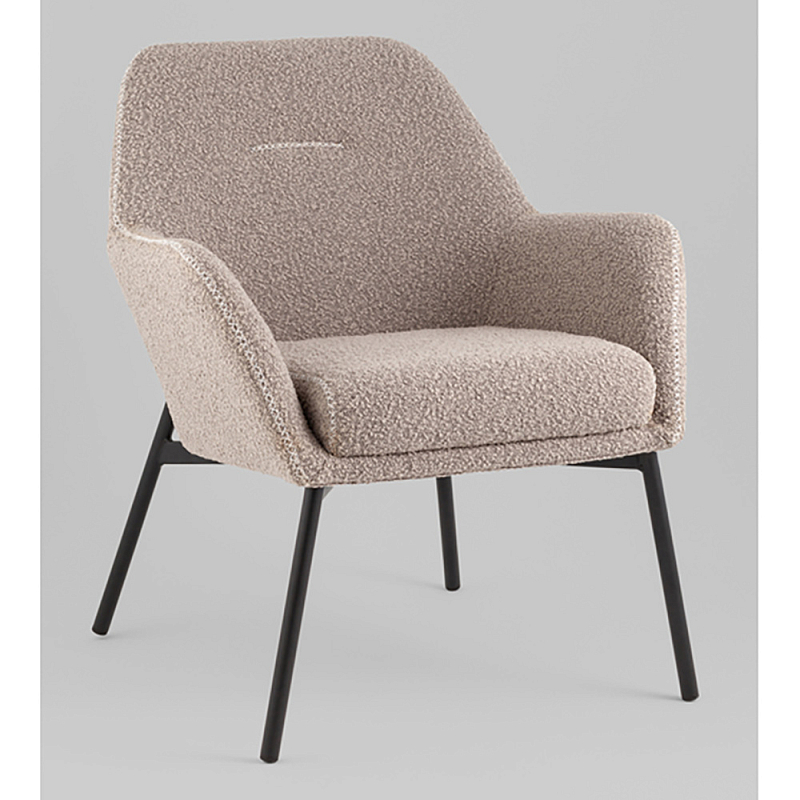 Кресло лаунж Joaquin серый Капучино  Черный в Тюмени | Loft Concept 