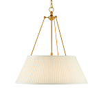 Подвесной светильник светодиодный с фактурным тканевым конусообразным абажуром White Fabric Lampshade варинант исполнения - 1 | Loft Concept в Тюмени