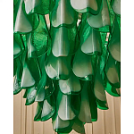 Люстра из стеклянных зеленых лепестков Petalled Illuminator варинант исполнения - 6 | Loft Concept в Тюмени