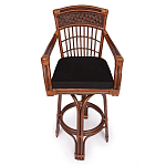 Барный стул из ротанга Eloise коричневый варинант исполнения - 2 | Loft Concept в Тюмени