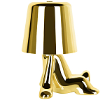 Настольная лампа фигурная золотого цвета с гладким абажуром Высота 17 см Sophia варинант исполнения - 4 | Loft Concept в Тюмени