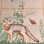 Обои ручная роспись Trellised Menagerie Standard colourway on scenic paper варинант исполнения - 2 | Loft Concept в Тюмени